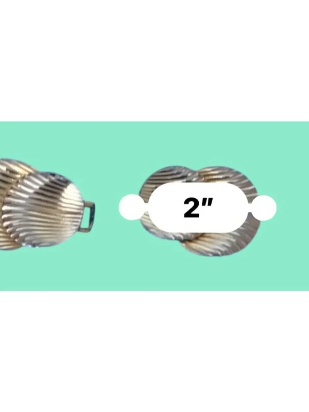 1982 Mimi Di N Gold-Tone Shell Design Belt Buckle 4.5